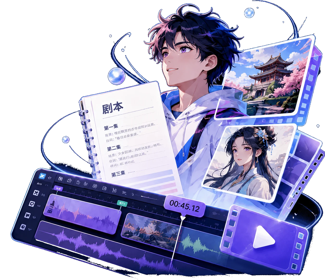 天马行空 AI 创作空间的画面展示